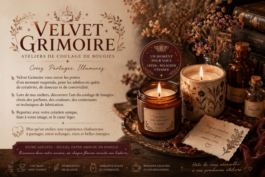 Velvet Grimoire – Les Ateliers de Coulage de Bougies