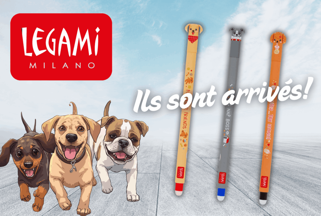 arrivage legami: les nouveaux stylo chiens sont arrivés